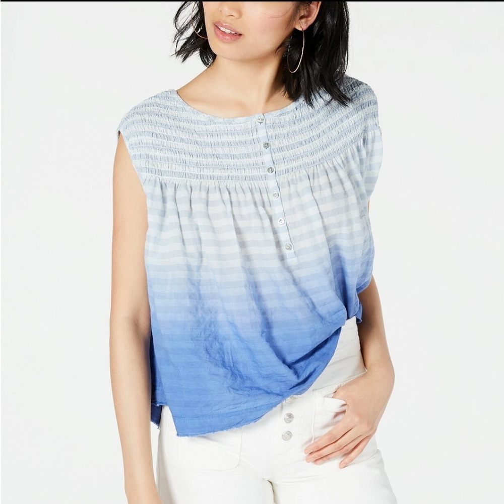 We The Free - Blue Ombre Women's Top / Medium